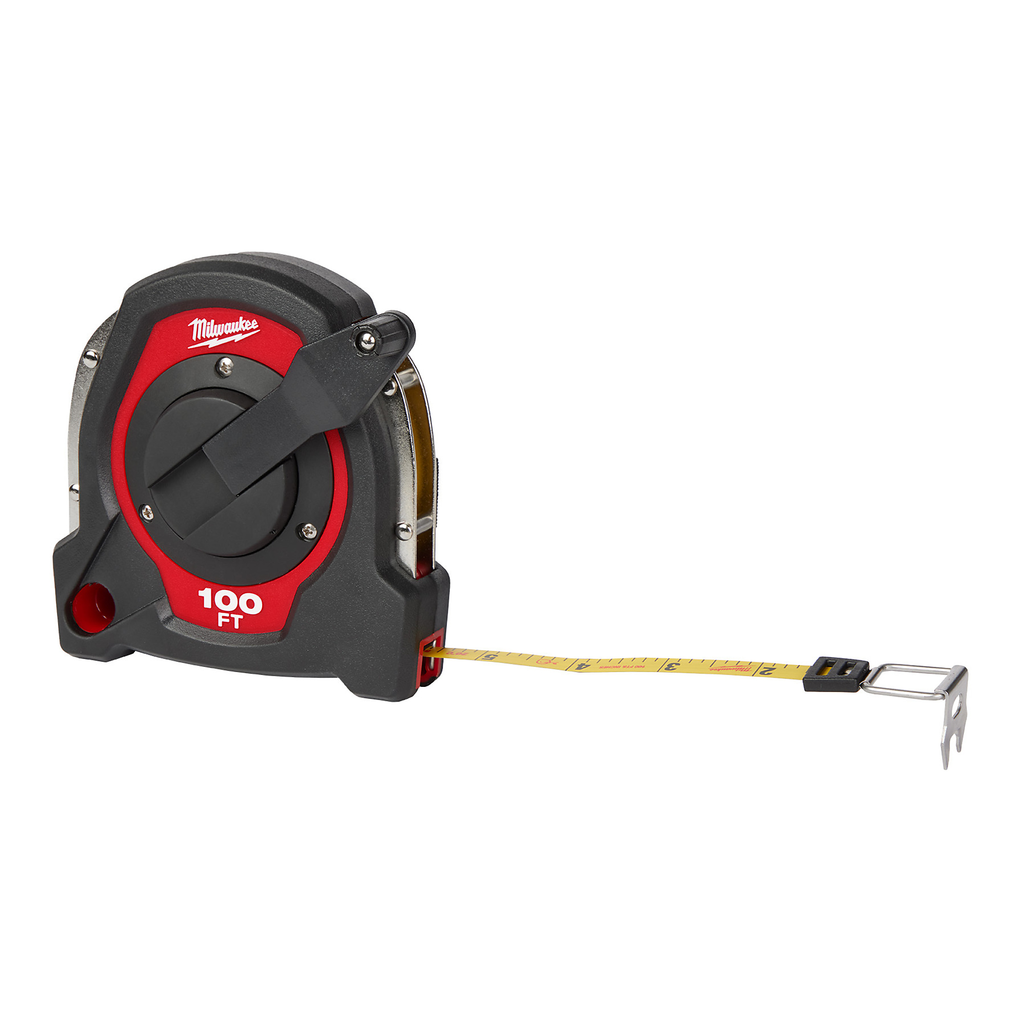 Milwaukee, 100ft. Closed Reel Long Tape Measure, Length 100 ft, Measures Up To 100 ft, Model# 48-22-5101
